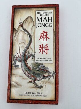 The Fortune Teller's Mahjongg Derek Walters 1988 Oracle Cards Book Set NOB